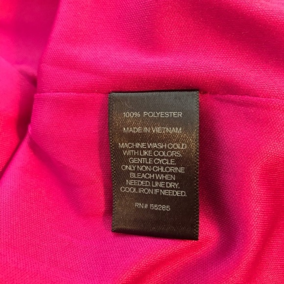 Express Red Sundress with Keyhole Open Back Double String Straps Lined - Picture 6 of 7